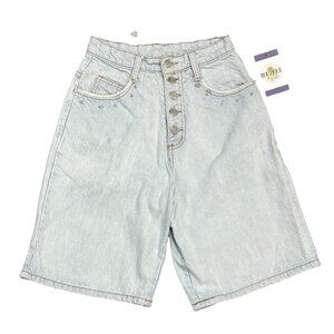 Vtg Concepts & Design Jean Shorts Jorts Junior 5 Buttonfly Bermuda Y2K 90s Retro